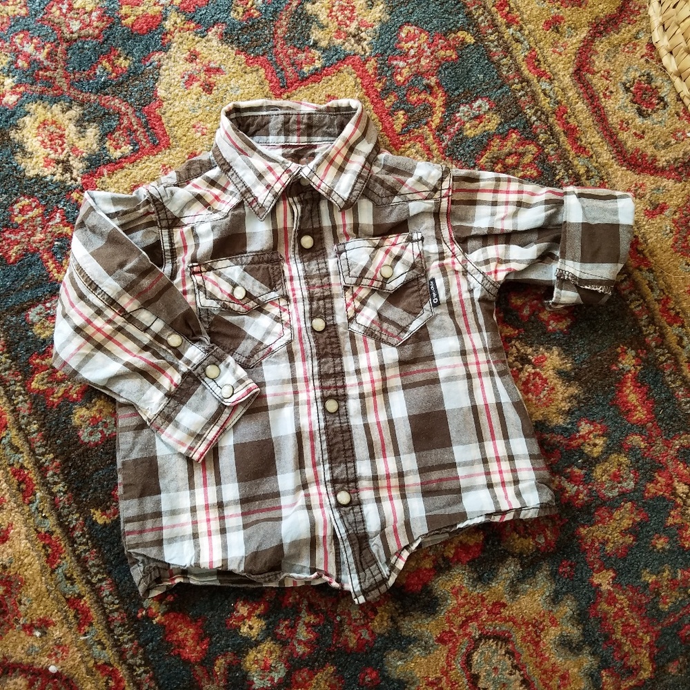Plaid Western Shirt 2T